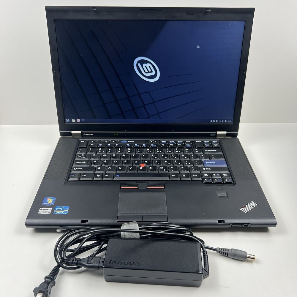 Lenovo ThinkPad T520 Intel i7-2640M 8GB 320GB HDD Linux Mint OS w/ Charger|ELP86